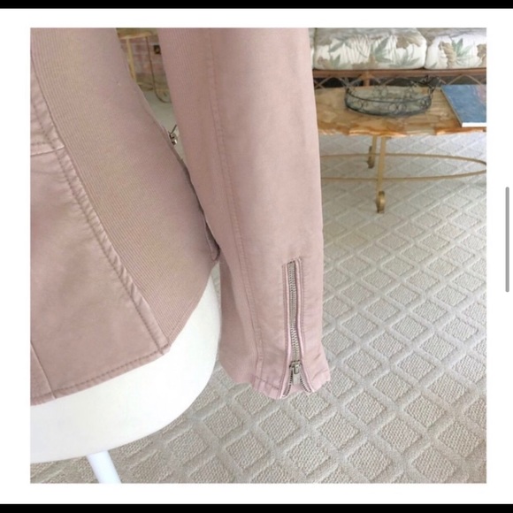 Express Blush Faux Leather Jacket XS - Picture 7 of 9
